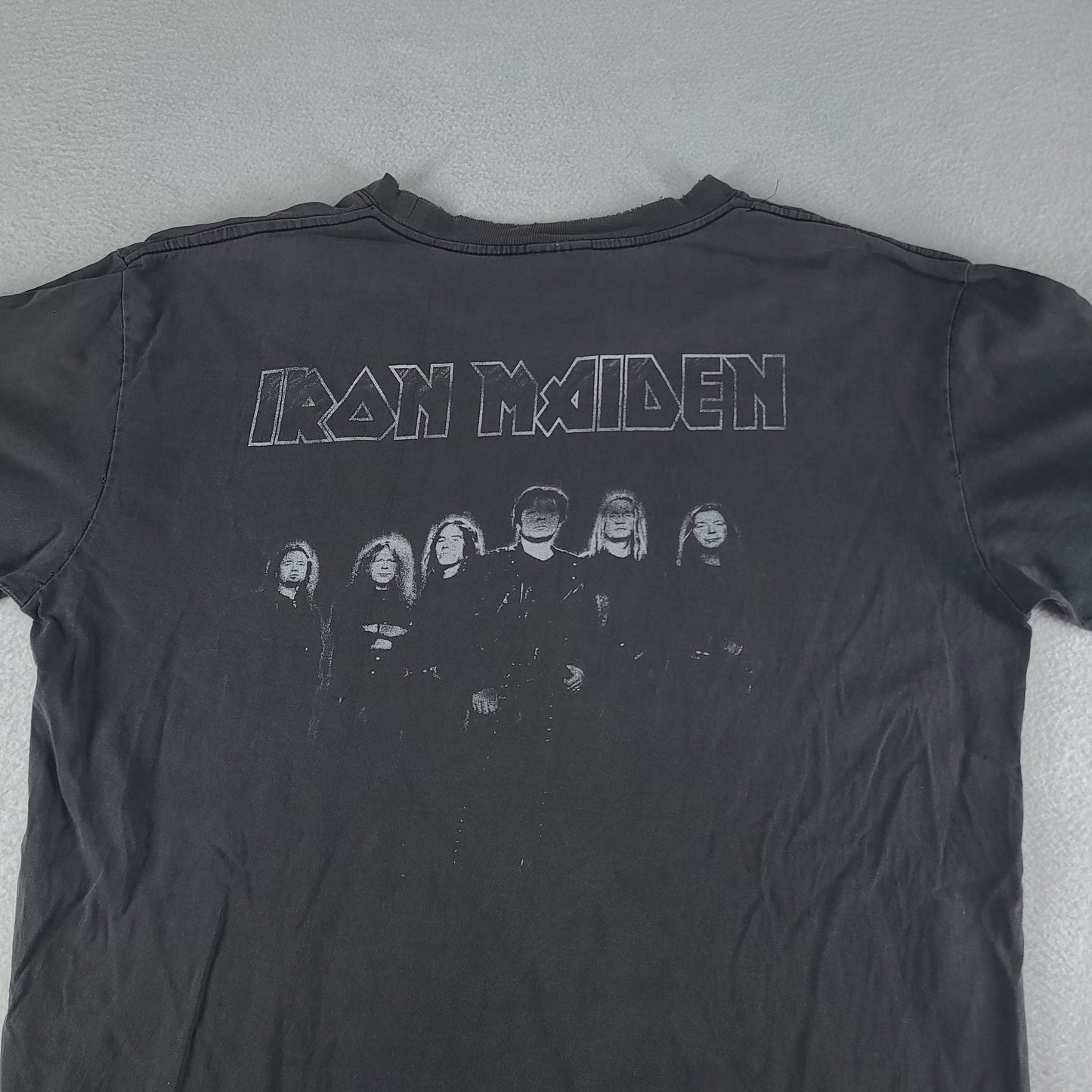 Iron Maiden Shirt Graphic Tee Size XL Super Sport Thai Bootleg Faded Casual Black