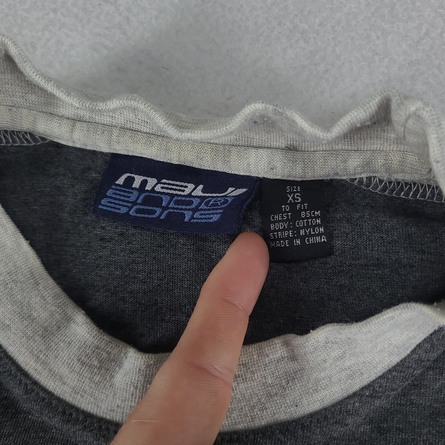 Vintage Maui and Sons Shirt Long Sleeve Grey Adult Y2K Tagged XS Fits Size M Adult