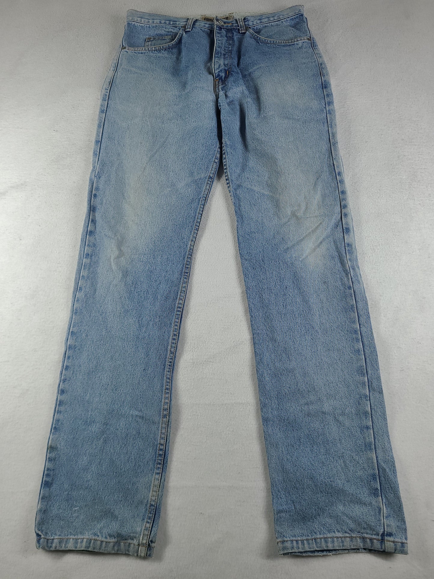 Vintage Quiksilver Jeans Blue Denim Size 32 Adult Mens Surf Zip Straight Logo
