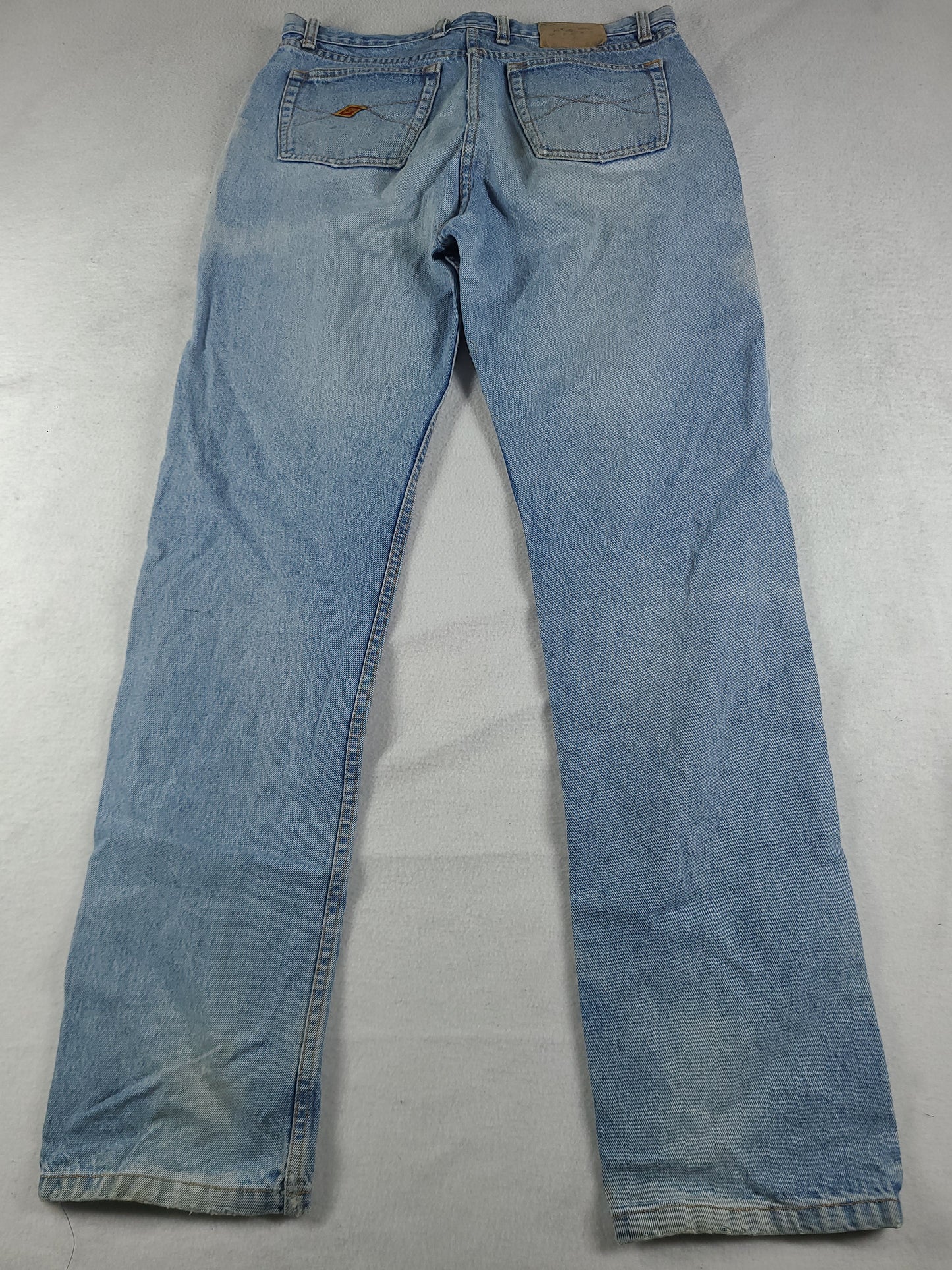 Vintage Quiksilver Jeans Blue Denim Size 32 Adult Mens Surf Zip Straight Logo