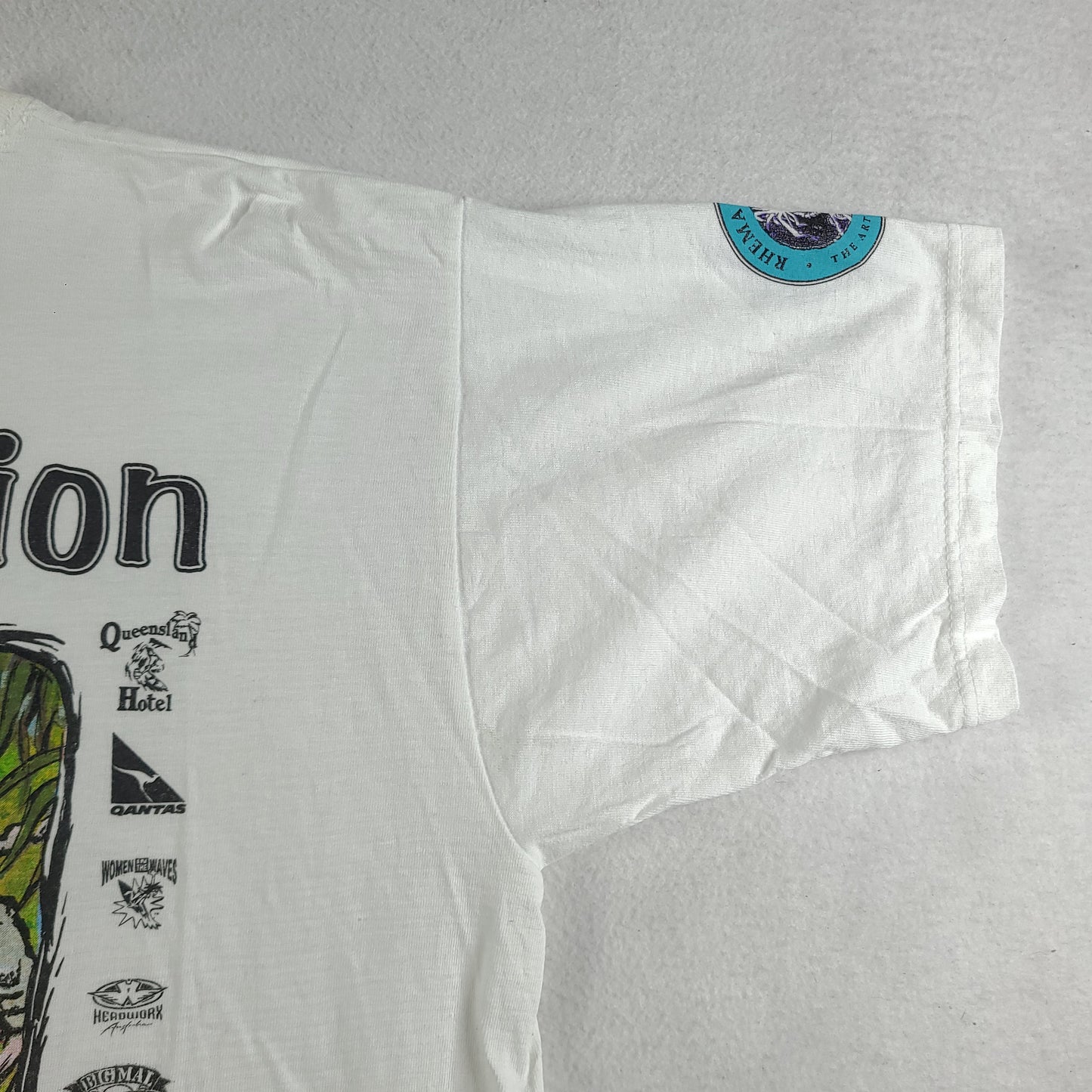 Vintage 1997 Malfunction Shirt Gold Coast Surf Competition Size L White Adult