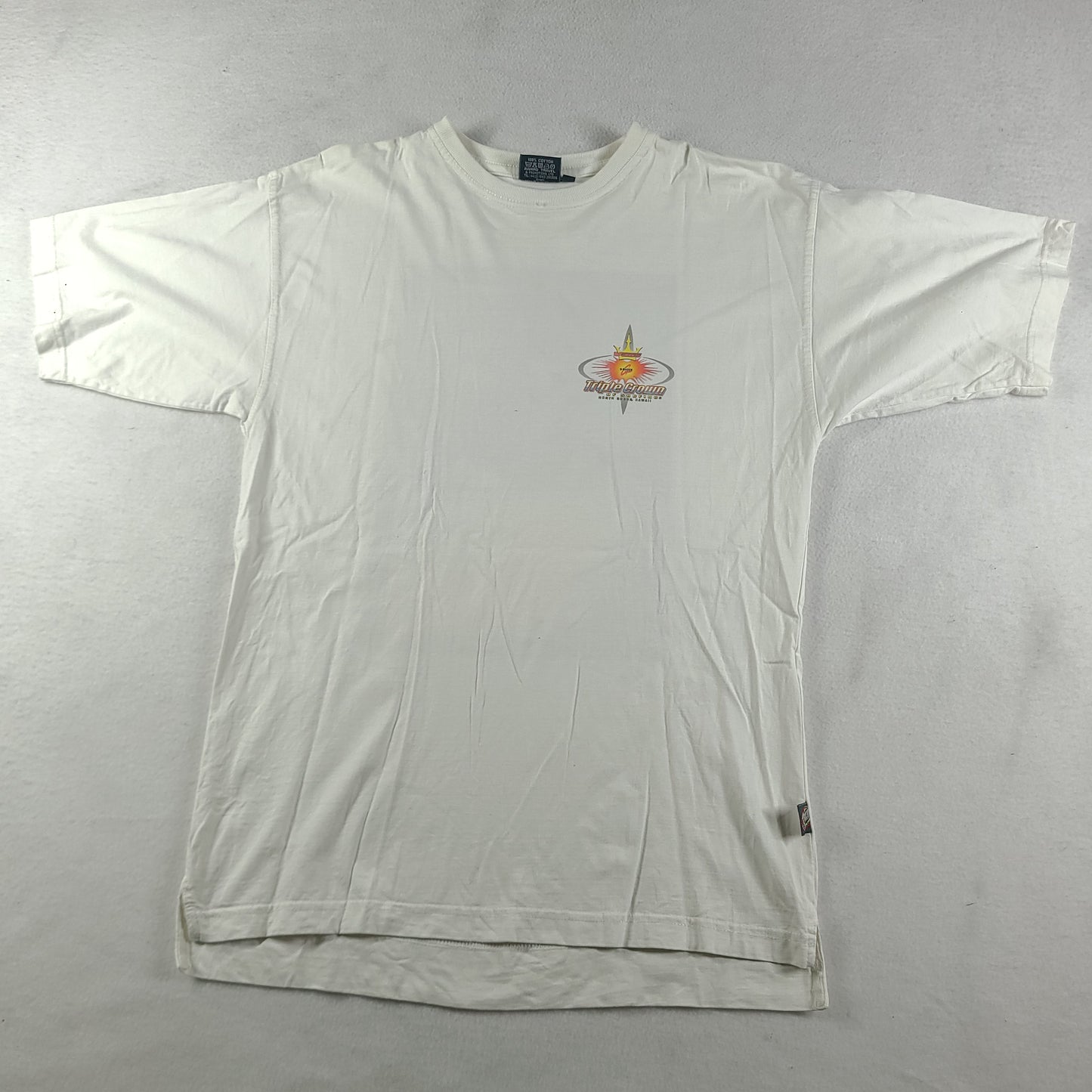 Vintage 7up Vans Triple Crown Shirt Size L White Pipe Masters White Graphic Tee