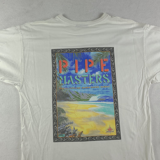 Vintage 7up Vans Triple Crown Shirt Size L White Pipe Masters White Graphic Tee