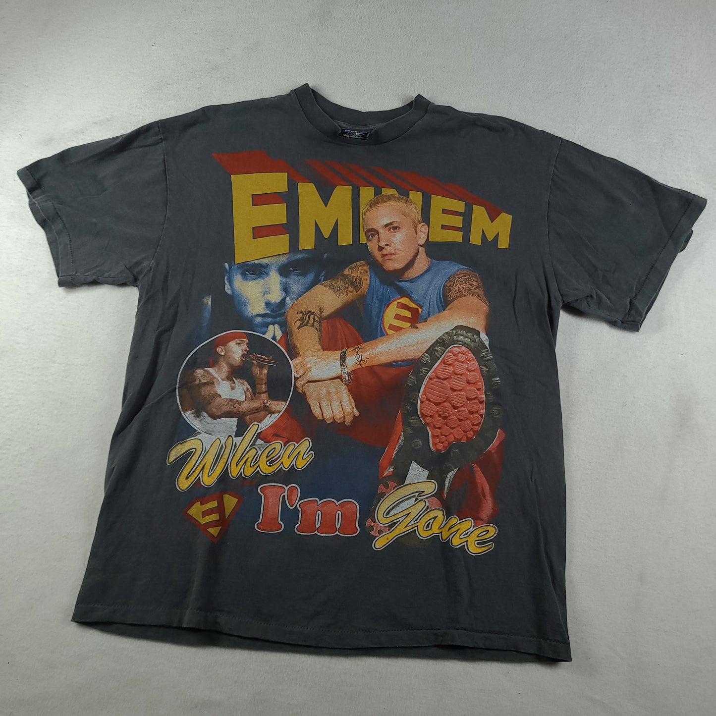 Eminem Shirt Bootleg Size XL Short Sleeve Graphic Tee Adult Slim Shady Rap Tee