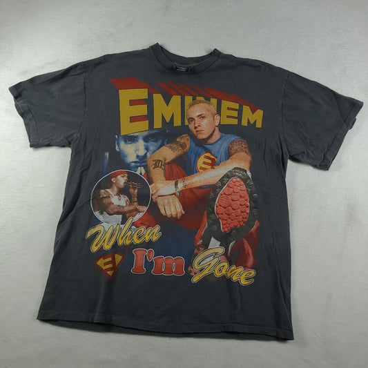 Eminem Shirt Bootleg Size XL Short Sleeve Graphic Tee Adult Slim Shady Rap Tee