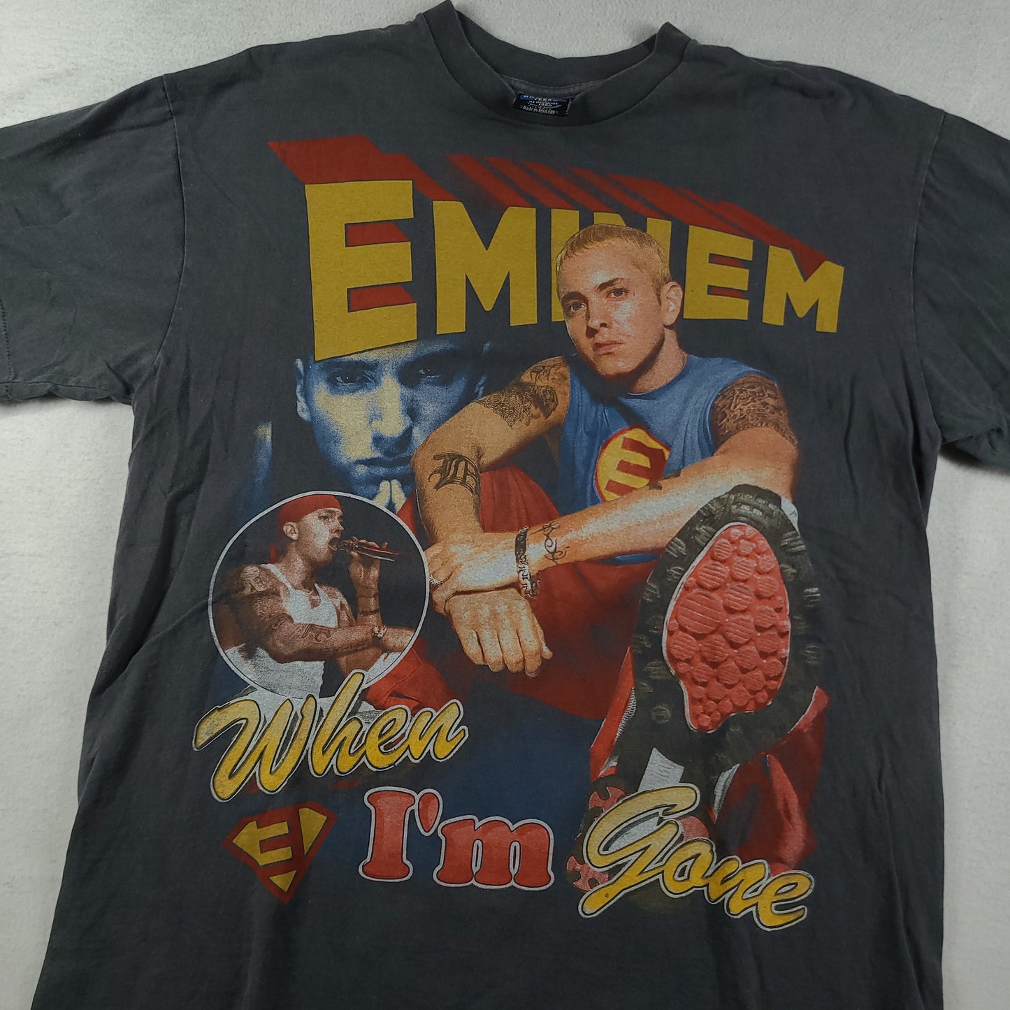 Eminem Shirt Bootleg Size XL Short Sleeve Graphic Tee Adult Slim Shady Rap Tee