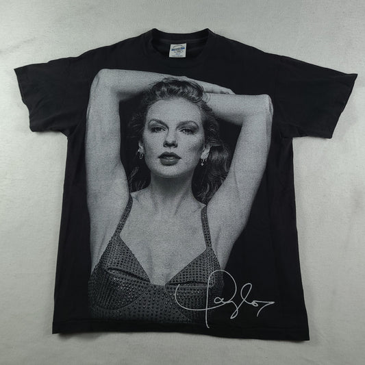 Taylor Swift Shirt Bootleg Black Size L Adult Big Print Graphic Tee