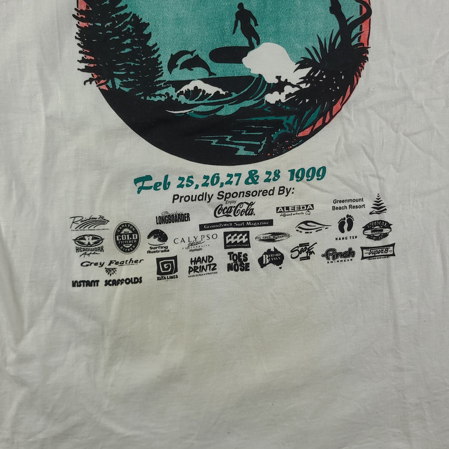 Vintage 1999 Malfunction Shirt Size L White Graphic Tee Made in Australia