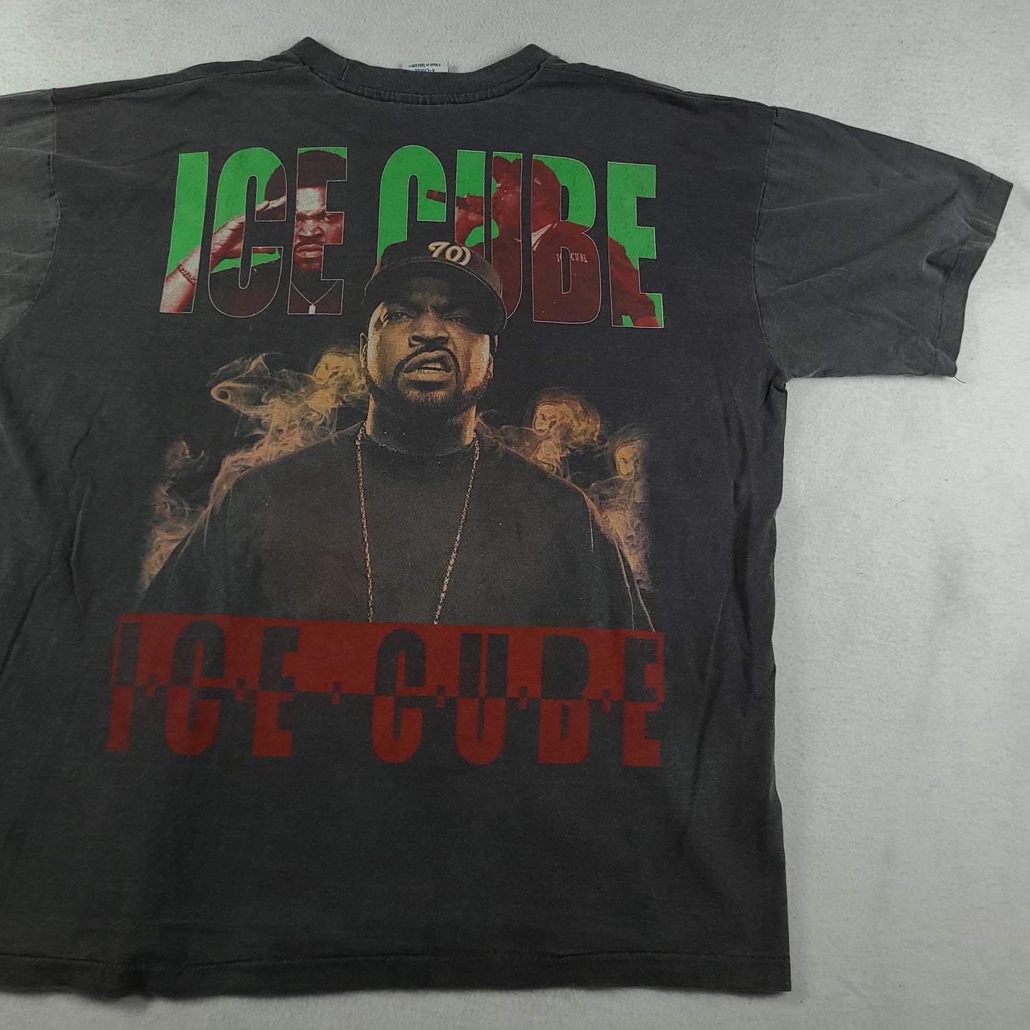 Ice Cube Shirt Bootleg Size XL Rap Tee Black Grey Short Sleeve Graphic
