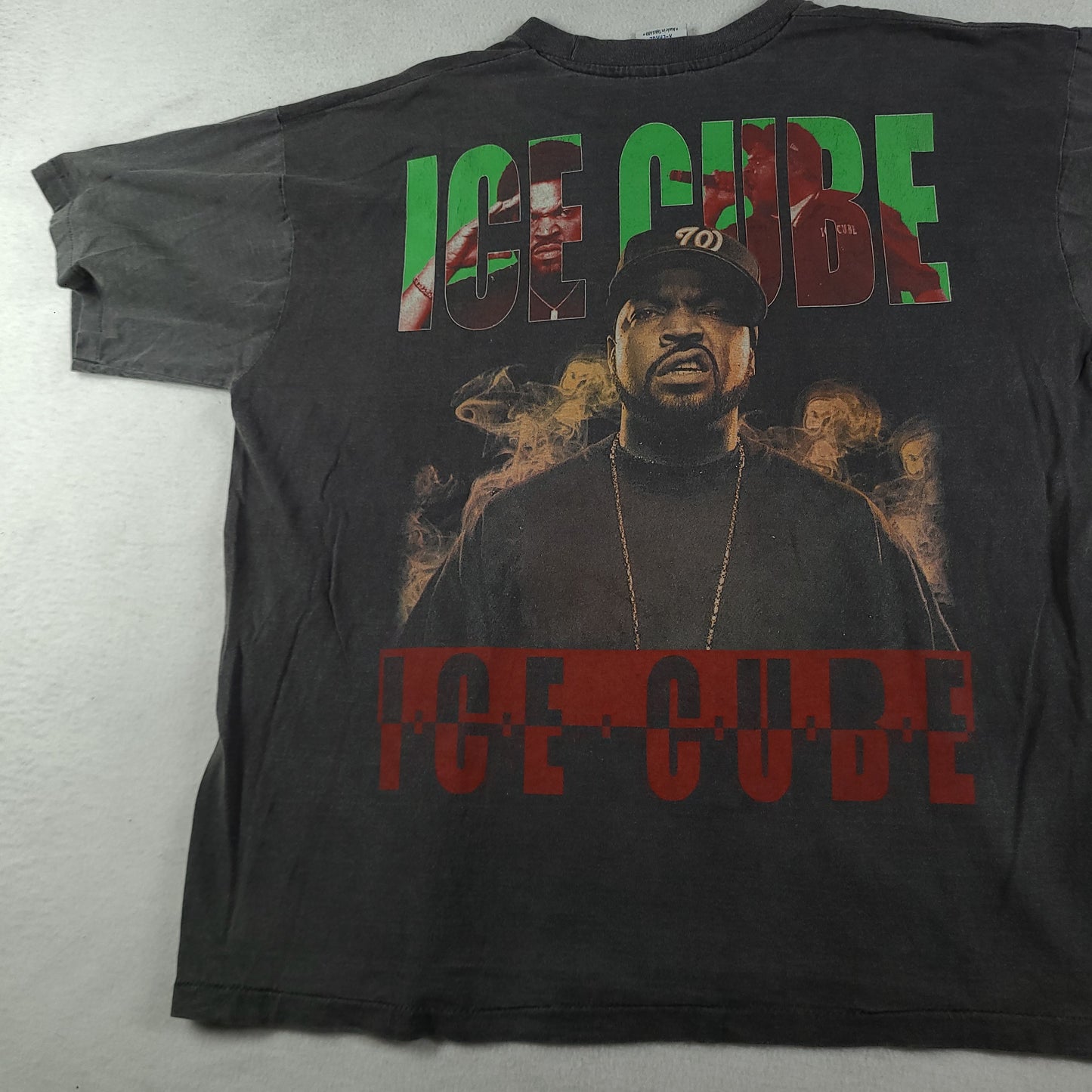 Ice Cube Shirt Bootleg Size XL Rap Tee Black Grey Short Sleeve Graphic
