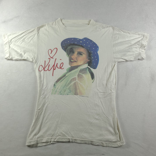 Vintage 1989 Kylie Minogue Shirt Size S / M Adult Graphic Tee White