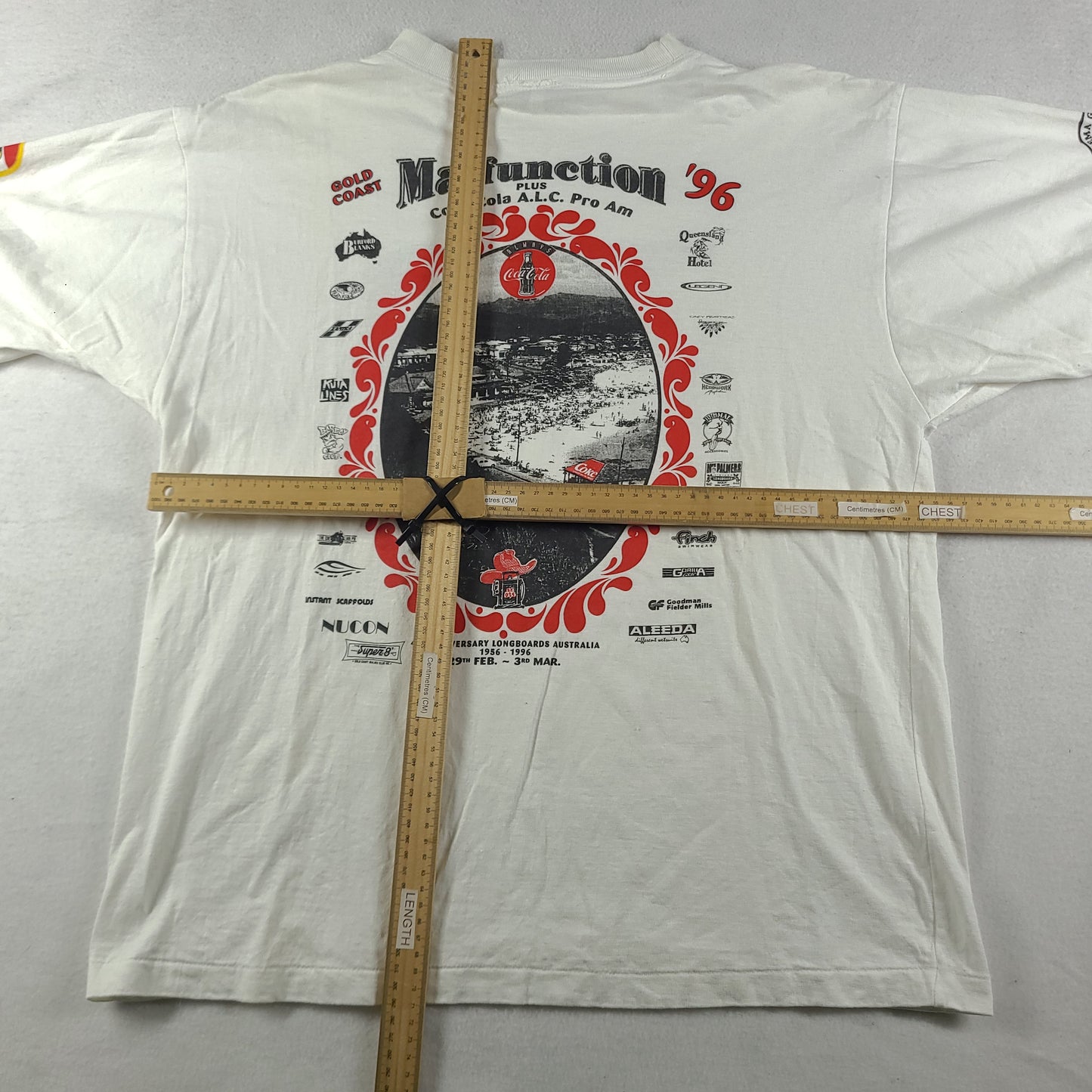 Vintage 1996 Malfunction Shirt Size L Short Sleeve Graphic Tee Adult Casual
