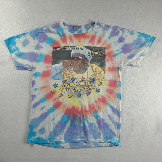 Tyler the Creator Shirt Call Me if You Get Lost Tie Dye Size L Graphic Tee