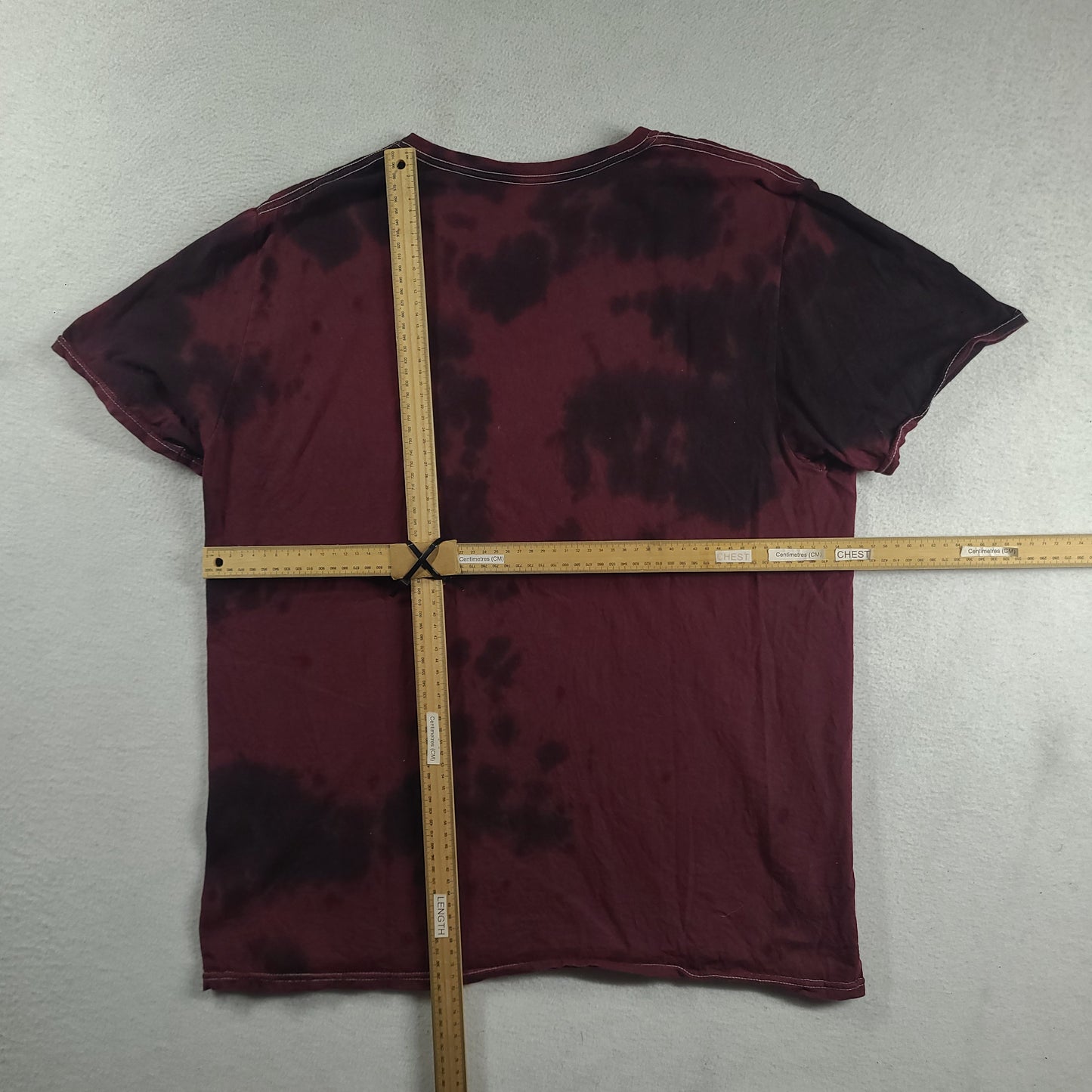 Cypress Hill Shirt Red Tie Dye Size Large Short Sleeve Graphic Tee Adult Cotton