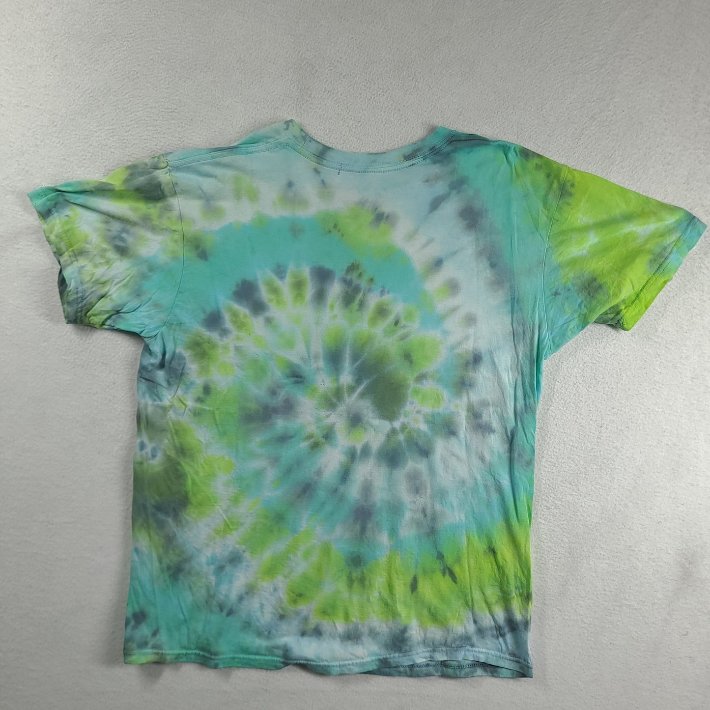 Justin Bieber Shirt Green Size L Tie Dye Short Sleeve Graphic Tee