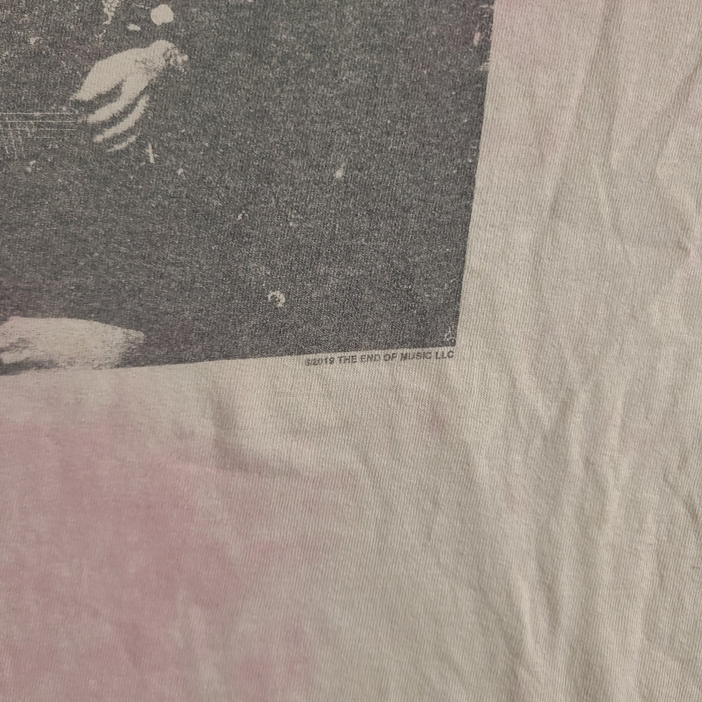 Kurt Cobain Shirt Size L Grey Short Sleeve Graphic Tee Adult Casual