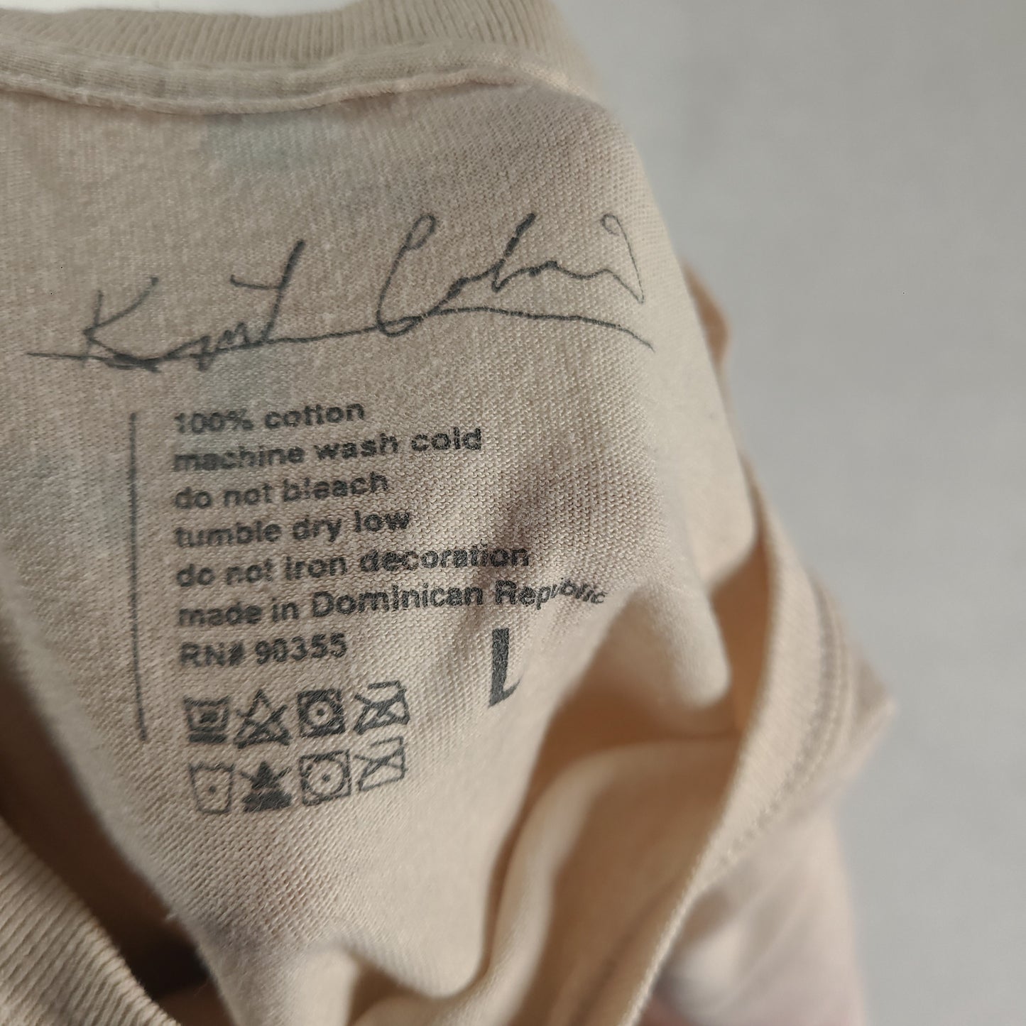 Kurt Cobain Shirt Size L Grey Short Sleeve Graphic Tee Adult Casual