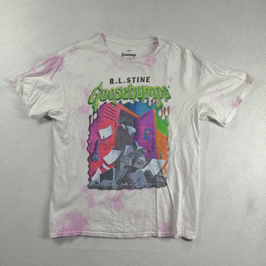 Goosebumps Shirt Size M The Haunted School Short Sleeve Graphic Tee Adult Cotton