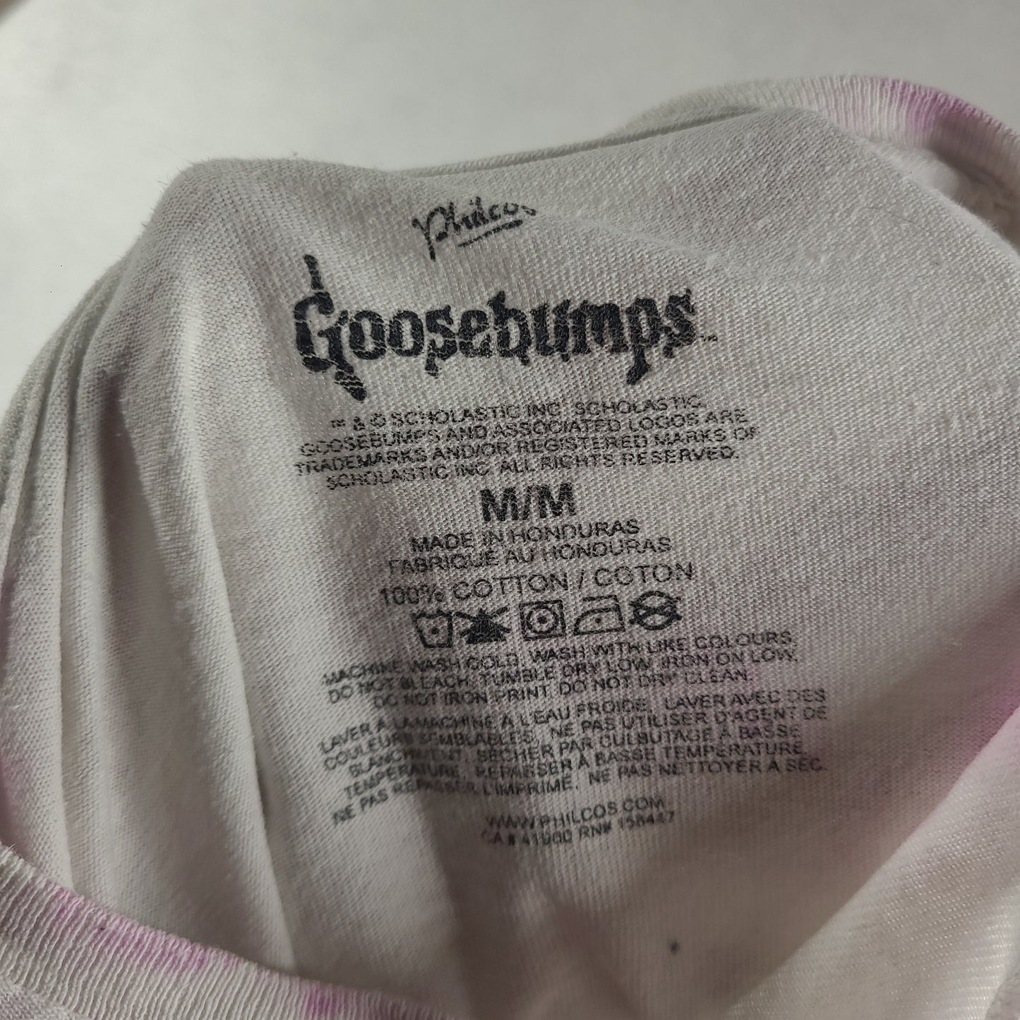 Goosebumps Shirt Size M The Haunted School Short Sleeve Graphic Tee Adult Cotton