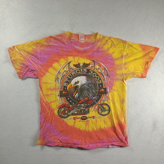 Sturgis Shirt 2003 Size L Cotton Red Orange Pink Short Sleeve Graphic Tee