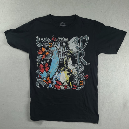 Juice Wrld Shirt 999 Black Short Sleeve Graphic Tee Size M