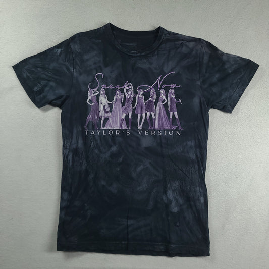 Taylor Swift Shirt Blue Short Sleeve Graphic Tee Speak Now Taylors Version Size M
