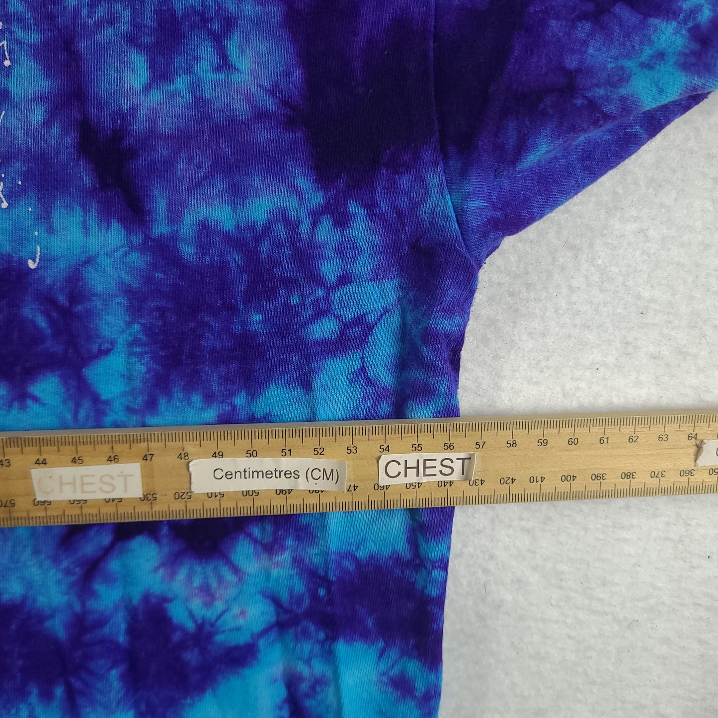 Woodstock Shirt 50 Years Blue Tie Dye Short Sleeve Graphic Tee Size XL
