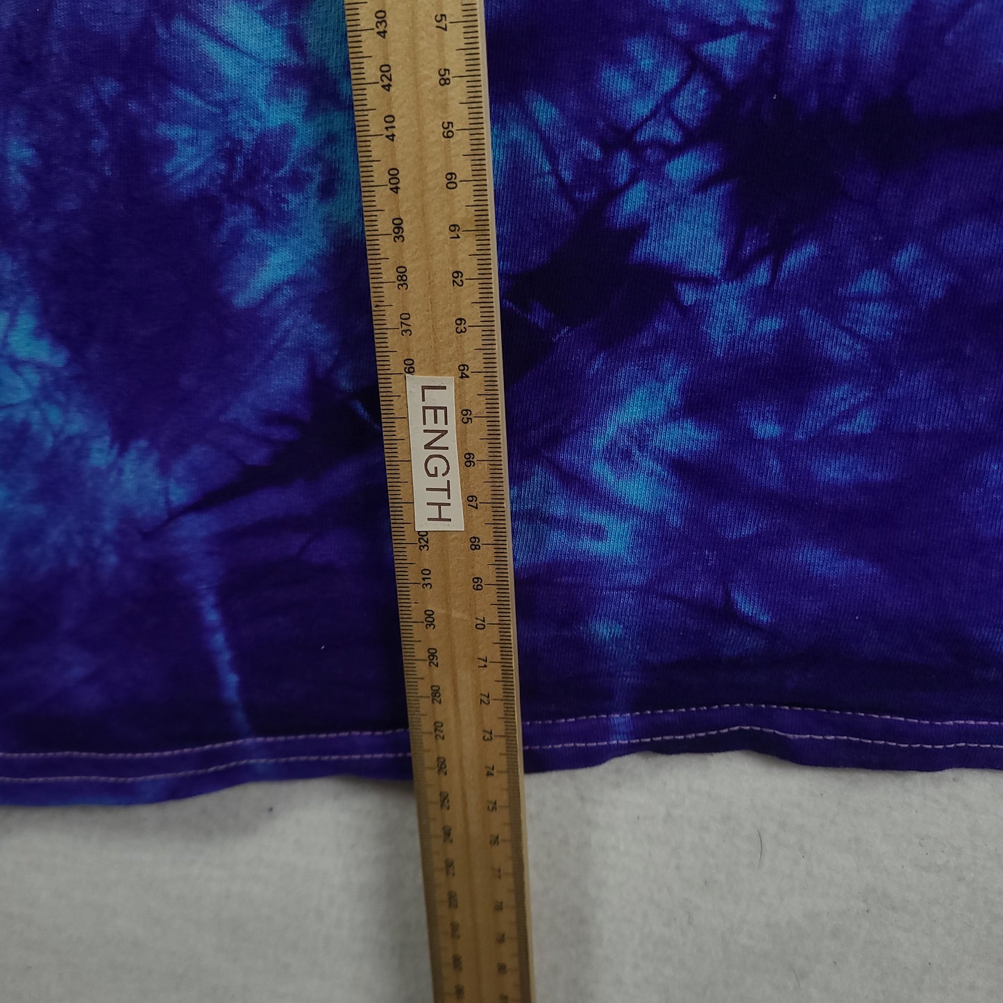 Woodstock Shirt 50 Years Blue Tie Dye Short Sleeve Graphic Tee Size XL
