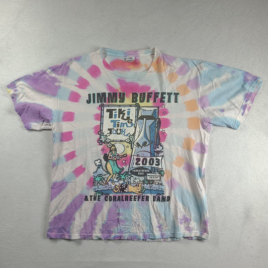 Jimmy Buffett Shirt 2003 Tiki Time Tour Size XL Short Sleeve Graphic