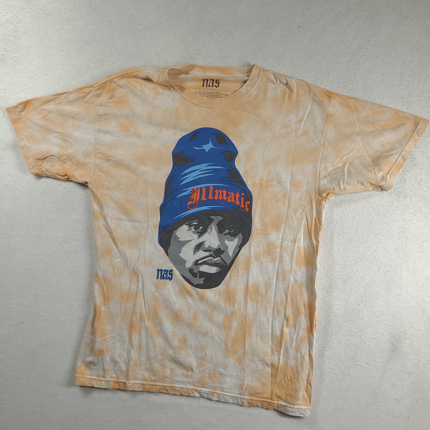 Nas Shirt Size L Cotton Short Sleeve Graphic Tee Adult 90s Hip Hop