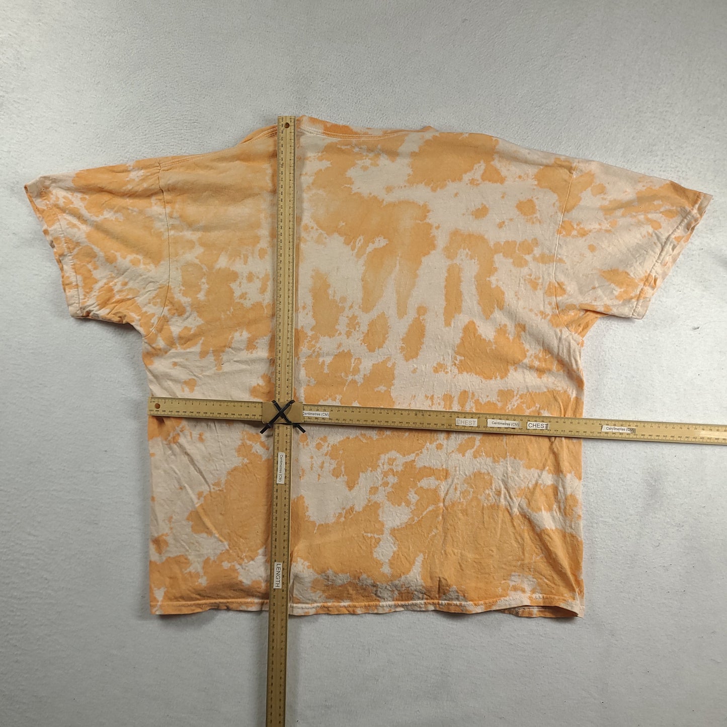 Wu Tang Shirt Size 2XL Cotton Orange Tie Dye Short Sleeve Graphic Tee Rap