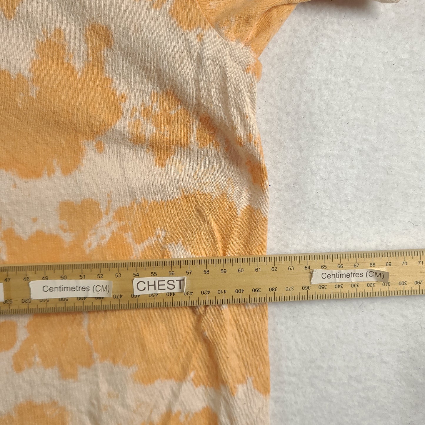 Wu Tang Shirt Size 2XL Cotton Orange Tie Dye Short Sleeve Graphic Tee Rap