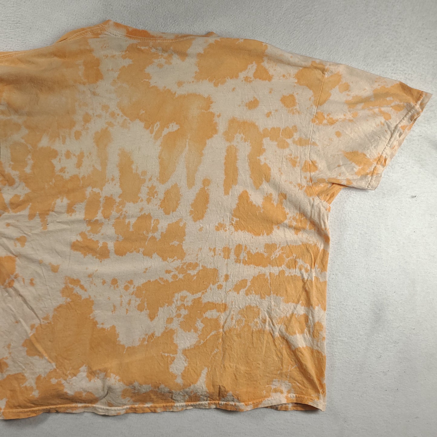 Wu Tang Shirt Size 2XL Cotton Orange Tie Dye Short Sleeve Graphic Tee Rap