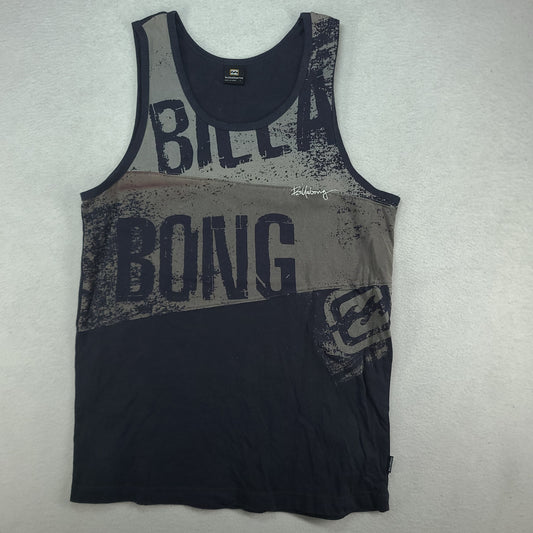 Billabong Tank Shirt Size L Y2K Blue Sleeveless Surf Adult Cotton