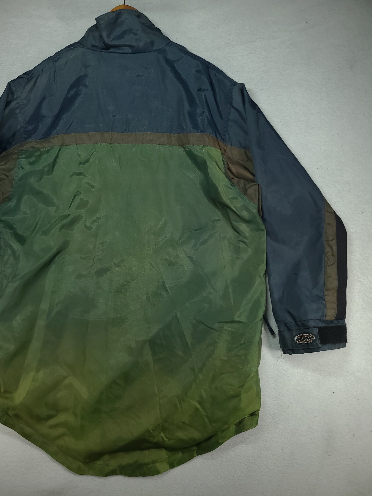 Vintage Billabong Jacket Size M Green Nylon Adult Qtr Zip Surf