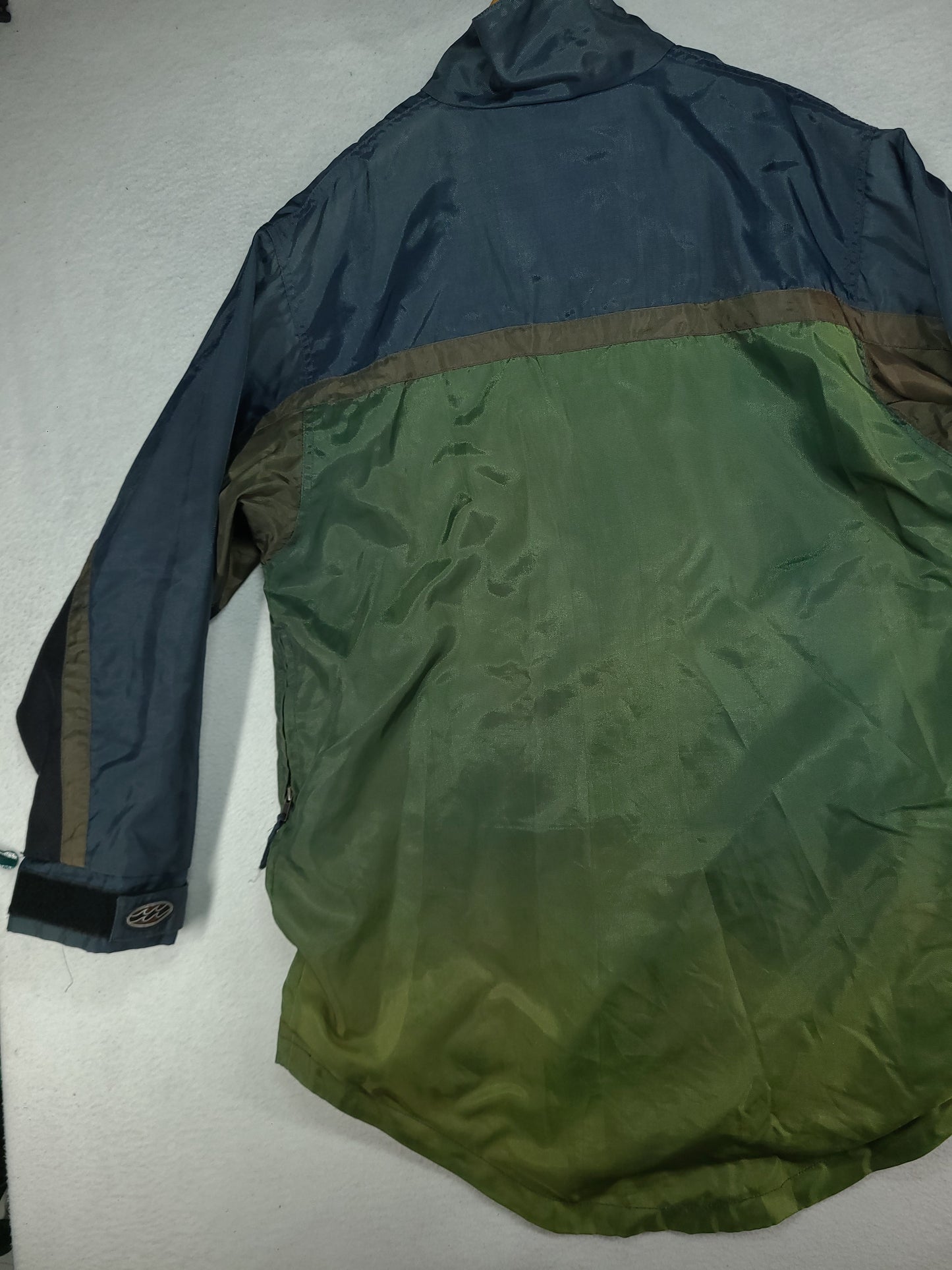 Vintage Billabong Jacket Size M Green Nylon Adult Qtr Zip Surf