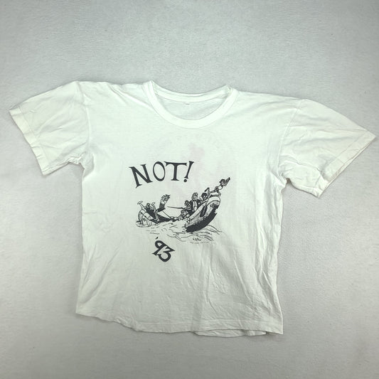 Vintage Noti Society Wits Exploration Shirt 1993 White Size M Boxy Fit