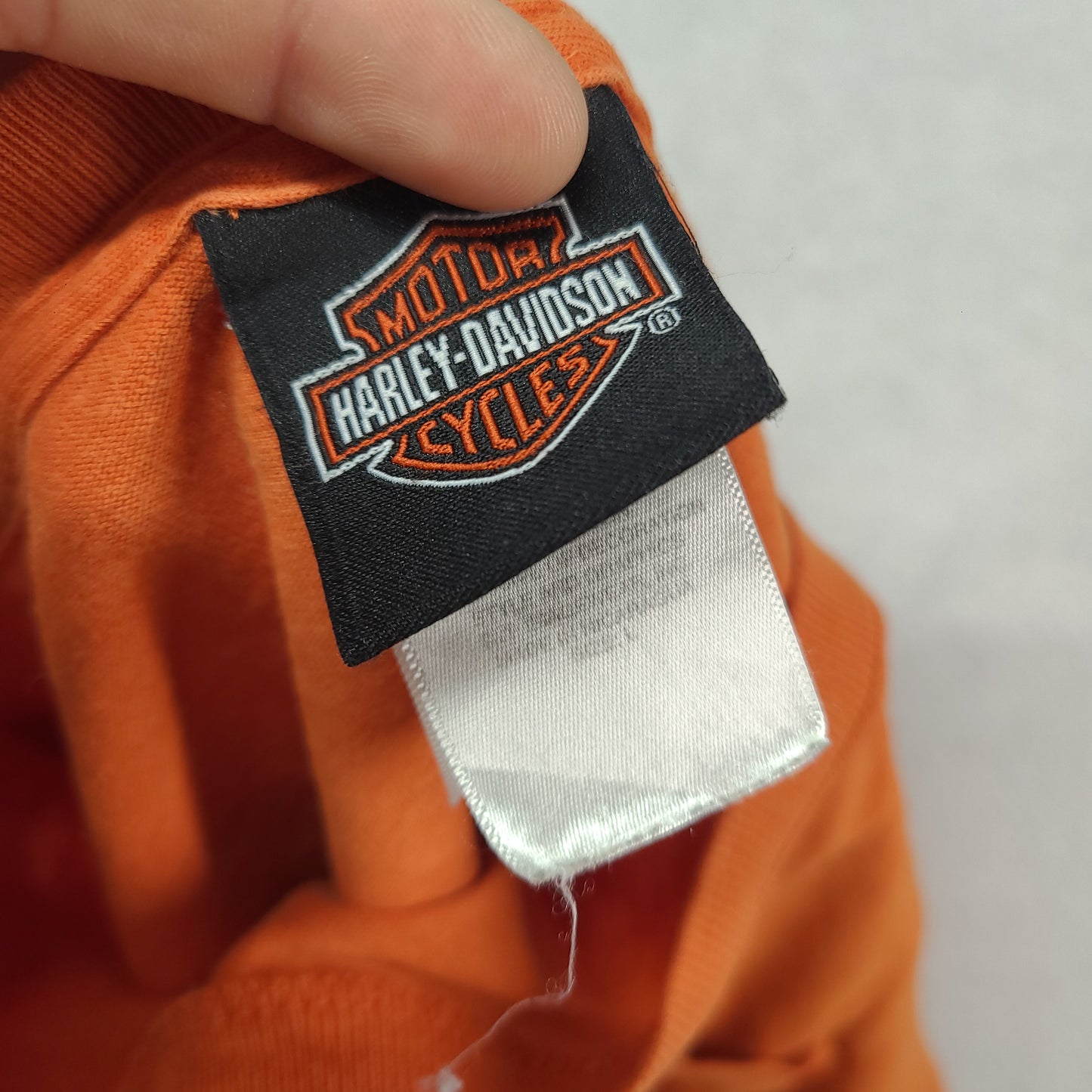 Harley Davidson Shirt Orange Size L Voodoo New Orleans Louisiana French Quarter