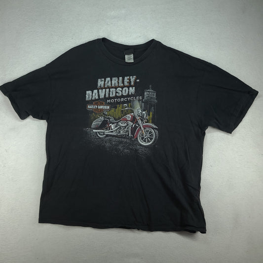 Harley Davidson Shirt Black Size 3XL Short Sleeve Graphic Tee Gold Coast Queensland