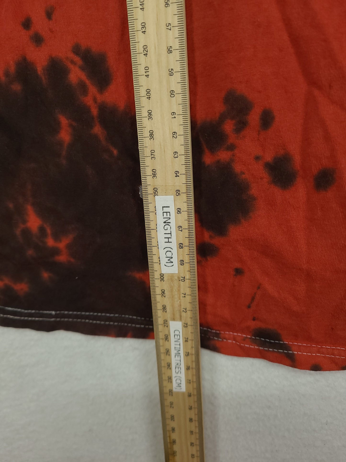 Bone Thugs N Harmony Shirt Long Sleeve Red Black Tie Dye Size L Cotton