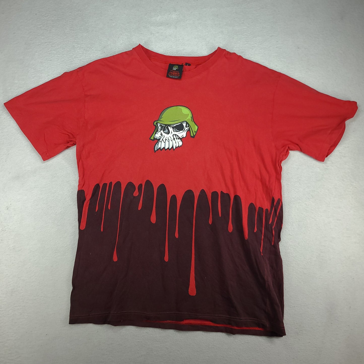 Metal Mulisha Shirt Red Black Short Sleeve Logo Tee Adult Size L Cotton