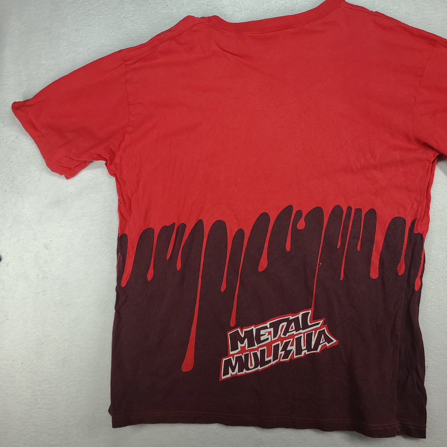 Metal Mulisha Shirt Red Black Short Sleeve Logo Tee Adult Size L Cotton