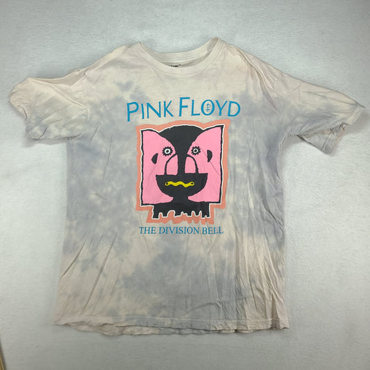 Pink Floyd Shirt Grey Short Sleeve Graphic Tee Size XL Rock Band Adult