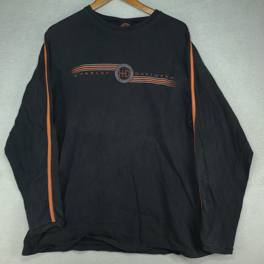 Vintage Harley Davidson Shirt XL Long Sleeve Hog Boar Rare West Virginia 1998