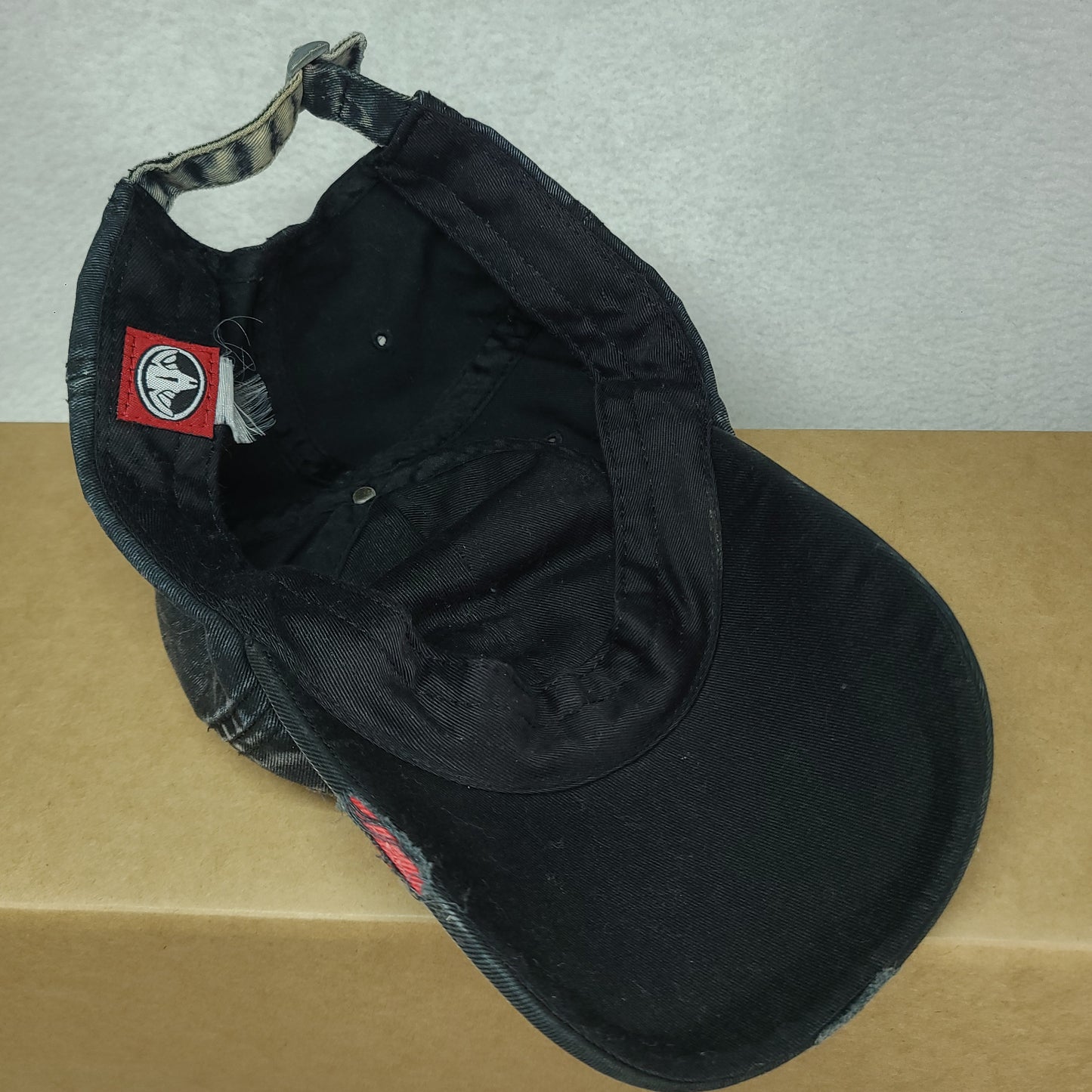 Vintage Y2K Hat Hunting Grunge Grey Elk Logo Adult Faded