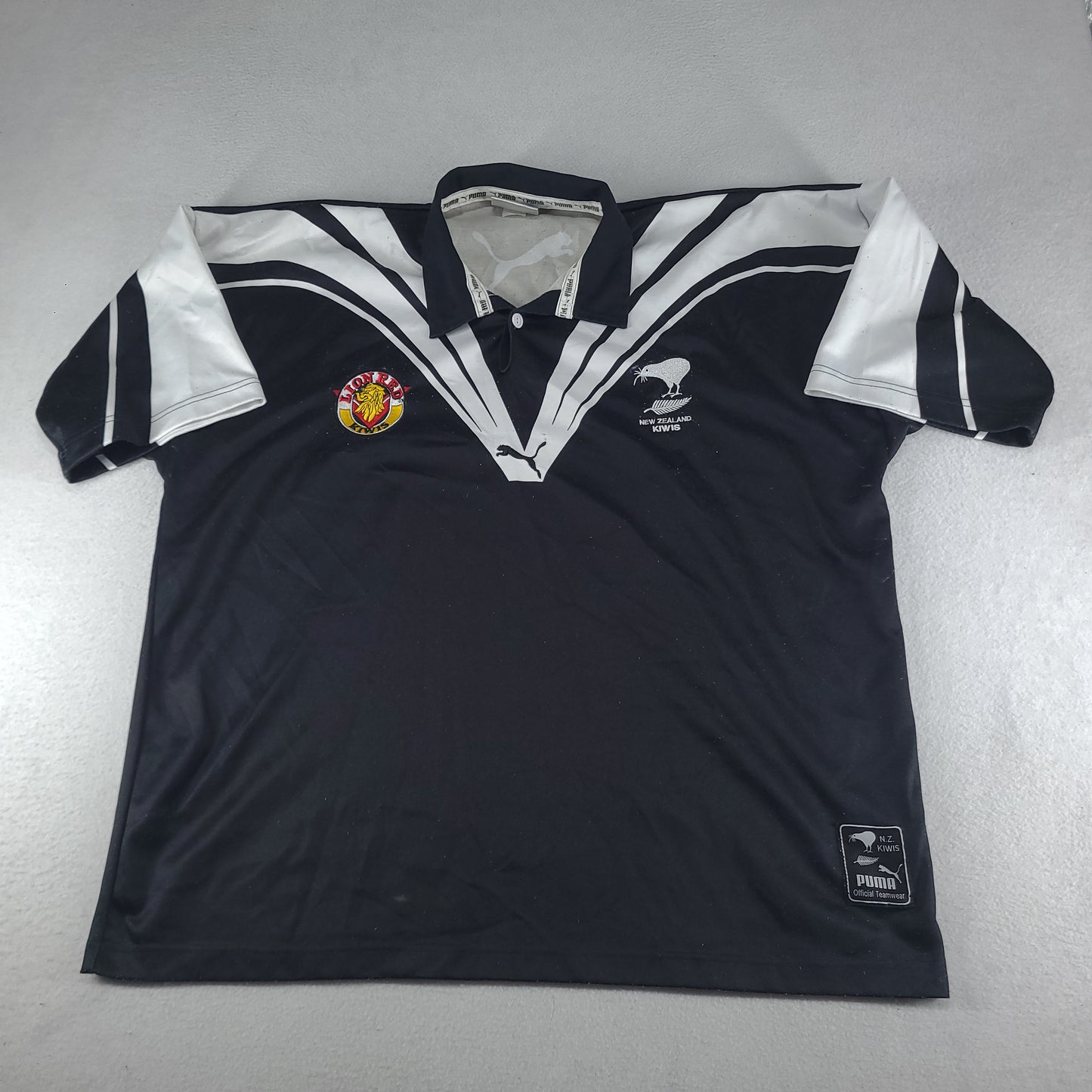 Vintage New Zealand Kiwis Jersey PUMA Size 2XL Lion Red