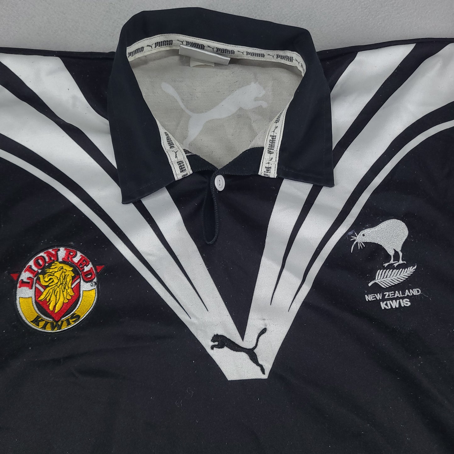 Vintage New Zealand Kiwis Jersey PUMA Size 2XL Lion Red