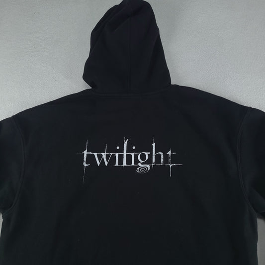 Twilight Hoodie Womens Size XL Boxy Fit Edward Bella Movie Spellout