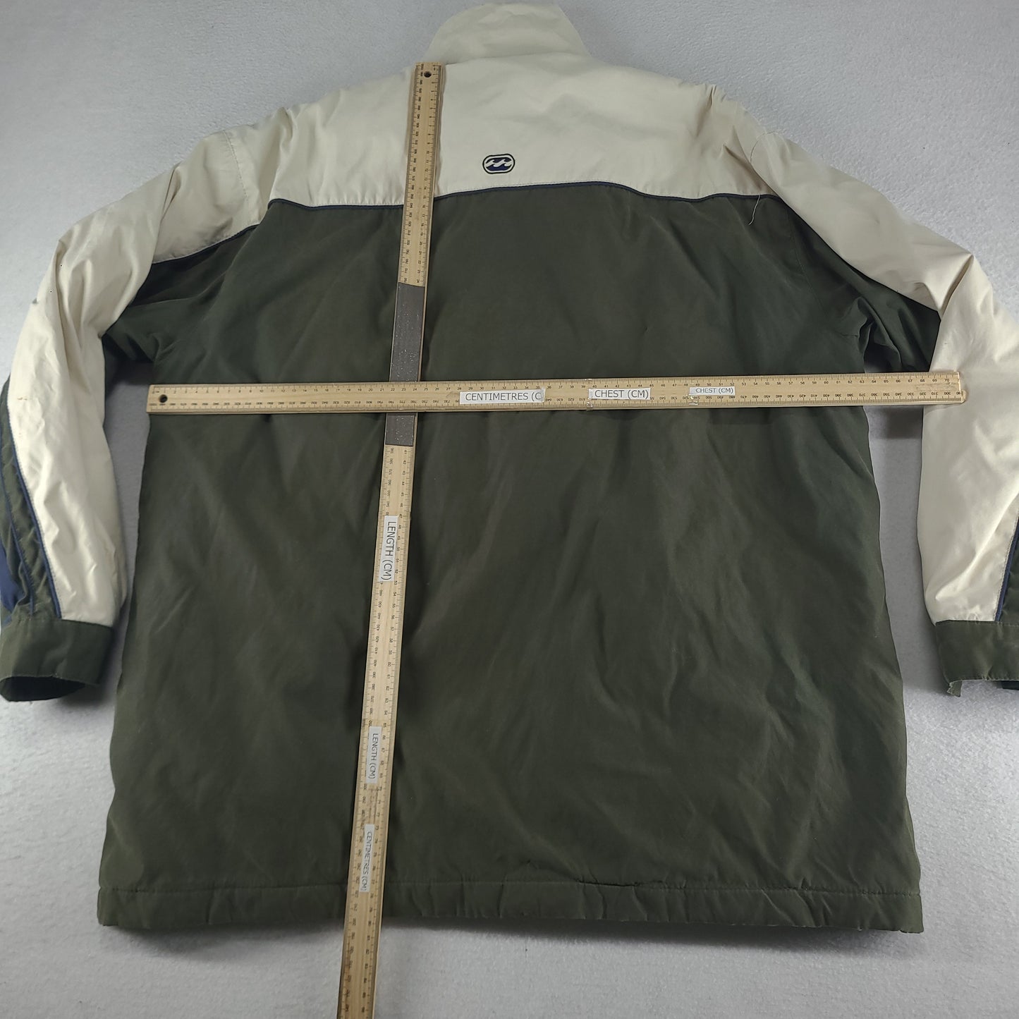 Vintage Billabong Jacket Windbreaker Brown Beige Adult Size XL