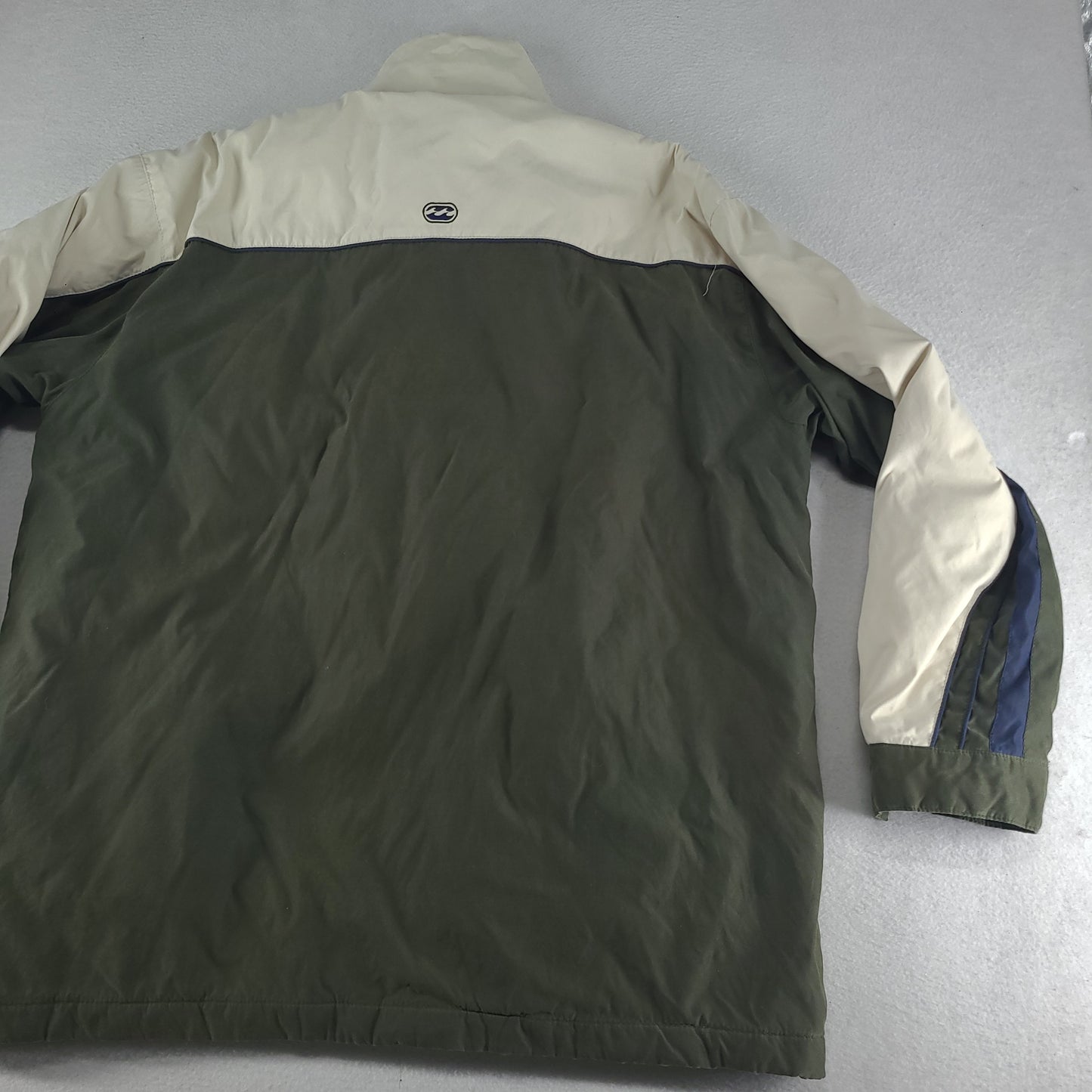 Vintage Billabong Jacket Windbreaker Brown Beige Adult Size XL